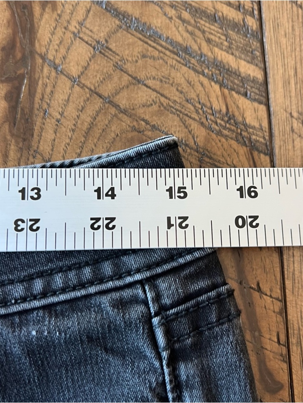 Miss Me Skinny Bling Jeans Women’s 29 Low Rise Faded Black Stretch 30” Inseam - Picture 10 of 14